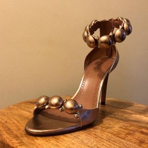 ALAIA Bombe Sandals Gold size 40
